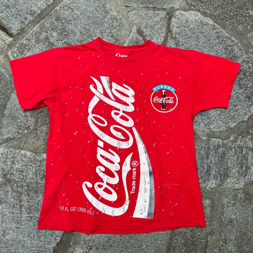 Vintage 1994 all over print coke shirt